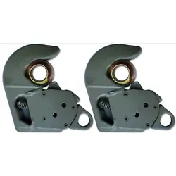 2er Set Unterlenker Fanghaken Schnellkuppler Kat.2s bis 66 KW / 90 PS - Unterlenker für landwirtschaftliche Anwendungen, robust und ideal für Traktoren bis 90 PS mit praktischem Schnellkuppler.