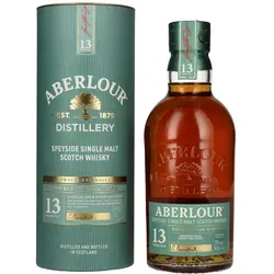 Aberlour 13 Years Old DOUBLE CASK MATURED Travel Exclusive - Exklusive Speyside Single Malt Whisky, 13 Jahre gereift in amerikanischen Eichen- und Oloroso Sherryfässern für ein harmonisches Geschmackserlebnis. Ein ideales Geschenk in Geschenkbox für Whisky-Liebhaber.