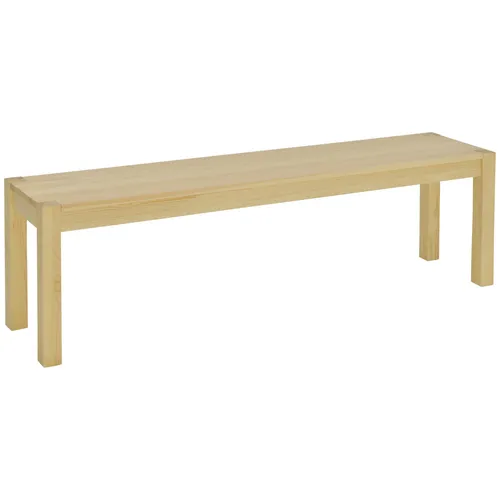 Sitzbank 3-Sitzer Holzbank im Landhaus-Stil - Hocker & Barhocker, elegante Küchenbank aus Kiefernholz, bietet Platz für bis zu 3 Personen und eine hohe Gewichtskapazität von 330 kg.