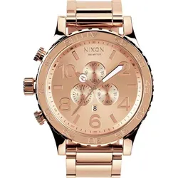 Nixon Unisex Chronograph Quarz Uhr A083897-00 - Armbanduhren für Herren mit japanischem Quarzwerk, 30 ATM wasserdichtem Edelstahlgehäuse und markantem Zifferblatt für präzise Zeitmessung und stilvollen Look.