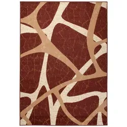 Tapiso Teppich, Braun, Textil, 160x210 cm, in verschiedenen Größen erhältlich, pflegeleicht, Teppiche & Böden, Teppiche