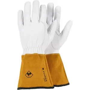 Tegera Schweißerhandschuhe Welding 126A, Echt Leder, lange Stulpe, Größe M