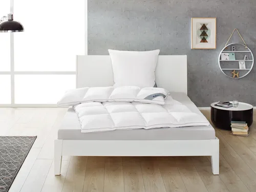 Balette Daunen-Kassettenbettdecke Premium Selection 100%, extra warm (200 x 200 cm)