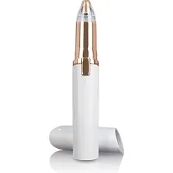 VITALmaxx Perfect Shave Augenbrauen Haarentferner - Epilierer für schmerzfreie Haarentfernung, kabellos und mit LED-Licht für präzise Ergebnisse in stylischem Lippenstift-Design.