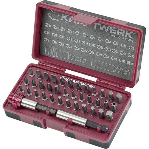 Kraftwerk ERGOBit Bitbox Bitsatz Bitset Bitsortiment 1/4 Zoll 38 teilig