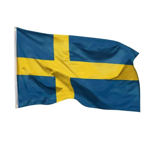 PHENO FLAGS Schweden Flagge 90 x 150 cm – Schwedische Nationalfahne mit Messingösen - Traditionelle schwedische Flagge für Feste, Sportevents und als Deko. Wetterbeständig und reißfest, mit stabilen Messingösen für einfache Befestigung. Ideal für Garten, Büro oder Vereinsräume.