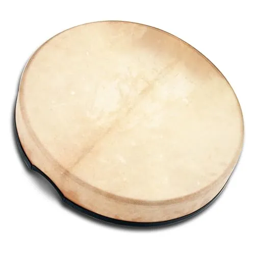 Schlagwerk RTDEF Def Rahmentrommel Traditional - ⌀ 40 cm / 16 Zoll - Ziegenfell, stimmbar inkl. Stimmschlüssel - Buchenholz, sehr leicht, mit Komfort Griffen - Super Handling, wenig Sustain!