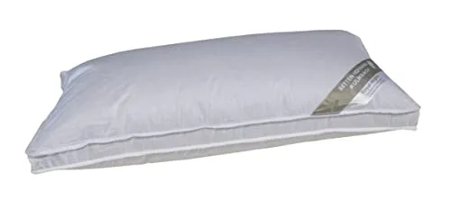 Hofmann Kopfkissen 40x80 cm - 100% Daunenkissen für perfekten Schlaf - Kissen für alle Jahreszeiten, prall gefüllt mit hypoallergenen Daunen, maschinenwaschbar und trocknergeeignet, ideal für ein angenehmes Schlafklima.
