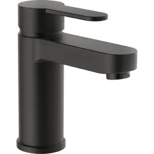 Badarmatur Elephant in Schwarz - Matt schwarze Badarmatur aus Messing, inklusive austauschbarer Kartusche für einen modernen Look im Badezimmer