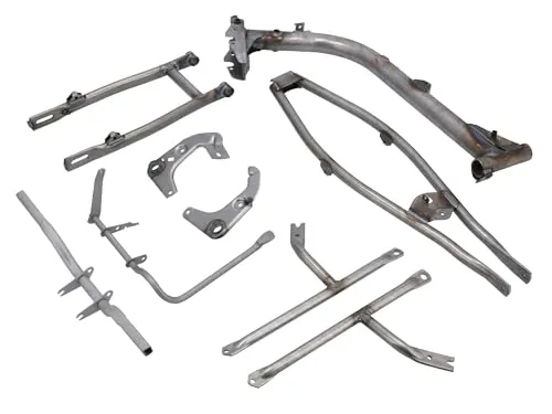 Set: Fahrgestell komplett, Baugruppe Ersatzrahmen, unbeschichtet - Simson S50, S51, S70