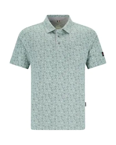 hajo Poloshirt Allover Bedruckt in Stay Fresh-Qualität thymian 56 - Poloshirts für Herren, stay fresh-Premiumqualität mit hautsympathischem, atmungsaktivem Materialmix für maximalen Komfort und Pflegeleichtigkeit.