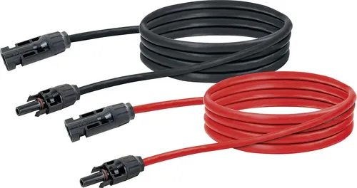Schwaiger Solarzellenkabel Solarkabel 2 m rot/sw. 0% MwSt. gem. §12 Abs. 3 Nr. 1 UStG