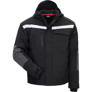 NITRAS Arbeitsjacke Motion Tex Plus 7180W - Wasserdichte Winter-Softshelljacke - Arbeitskleidung & Uniformen – Atmungsaktive, wind- und wasserdichte Softshelljacke mit 8000mm Wassersäule, ideal für kühle Temperaturen und strapazierfähig bei jedem Wetter.