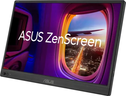 ASUS ZenScreen MB169CK - Tragbarer 15,6 Zoll USB Monitor - 15,6 Zoll Full HD IPS Monitor mit leichtem Design und 360° Kickstand für flexibles Arbeiten unterwegs. Ideal für Laptop-Nutzer dank USB Typ-C Anschluss und TÜV-zertifiziertem Blaulichtfilter.