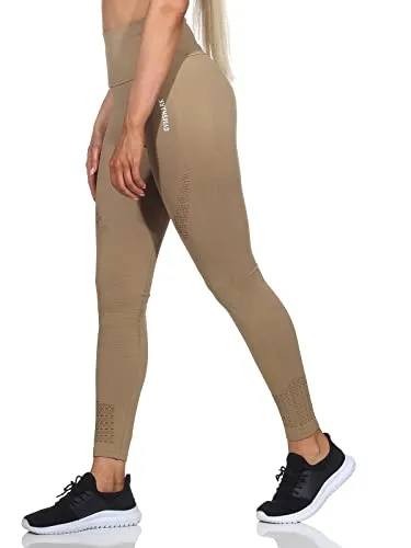 GYMSHARK Damen Energy Seamless Leggings - Hellbraun, Größe S - Leggings für Damen mit nahtlosem Design, aus hautfreundlichem Material für optimalen Komfort beim Training.