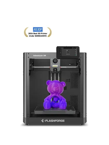 Flashforge Adventurer 5M - 3D-Drucker mit 600 mm/s Geschwindigkeit, vollautomatischer Nivellierung und Schnellwechseldüse für präzises Drucken