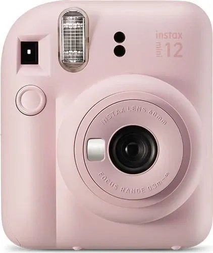 INSTAX Mini 12 Sofortbildkamera Blossom-Pink - Automatische Belichtung, Selfiespiegel für perfekte Schnappschüsse im Scheckkartenformat