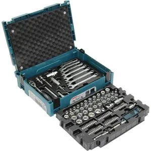 Makita Werkzeugkoffer E-08713 - 120-teiliges Werkzeug-Set im praktischen MakPac 1, robust und ideal für universellen Einsatz