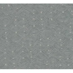 Profhome 387421-GU Ethno Tapete Grafisch matt blau beige grau 5,33 m2