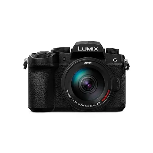 Panasonic LUMIX DC-G97HE - 20,3 MP Systemkamera mit 4K Video - Spiegelreflex- & Systemkamera mit 20,3 MP Sensor und 4K 30p Video, ideal für kreative Aufnahmen dank vielseitigem 14-140 mm Objektiv und robustem Design für jede Umgebung.
