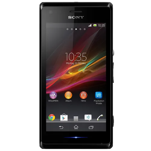 Sony Xperia M C1905 - Schwarz, Simlockfreies Smartphone mit 5 MP Kamera - Handys ohne Vertrag: Schlankes Design, brillantes 4 Zoll Display und beeindruckender 3D Surround Sound für ein unvergessliches Multimedia-Erlebnis.
