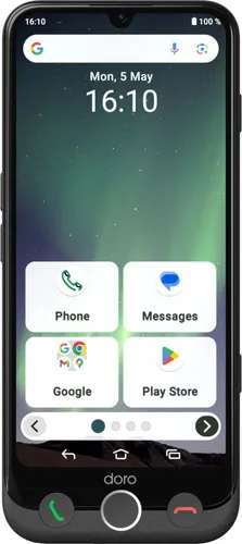 DORO Aurora A30 128 GB Graphit Dual SIM - Benutzerfreundliches Smartphone - Smartphone mit 128 GB Speicher, ideal für Senioren, bietet einfache Bedienung und Dual SIM-Funktion für optimale Erreichbarkeit.