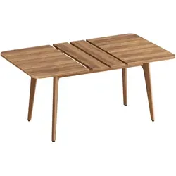VASAGLE Ausziehbarer Esstisch - Braun - Esstisch mit ausziehbarer Tischplatte, ideal für 4-8 Personen. Hochwertige Materialien und modernes Landhausdesign bieten Funktionalität und Stil für Esszimmer, Büro oder Arbeitszimmer.