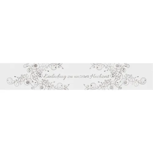 Banderole "Einladung zur Hochzeit", 5 Stück