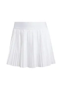 adidas Damen Club Pleated Climacool Tennis Skirt, White, L - Tennis Rock mit integrierten Leggings, aus 100 % recyceltem Polyester und CLIMACOOL-Technologie für optimale Belüftung und Komfort auf dem Platz.