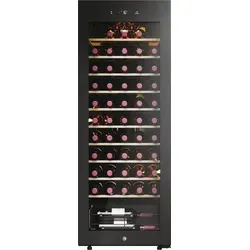 Haier HWS 58 GGH1 - Weinklimaschrank für bis zu 58 Flaschen, optimaler Schutz durch UV-undurchlässige Tür