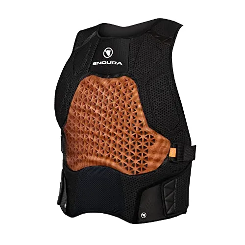 Endura Mt500 D3O® Schutzweste Orange L-XL - Arbeitshandschuhe mit herausnehmbaren D3O Protektoren für optimalen Oberkörperschutz. Ideal für Downhill und Trail, leicht, atmungsaktiv und anpassbar für maximalen Komfort und Sicherheit.