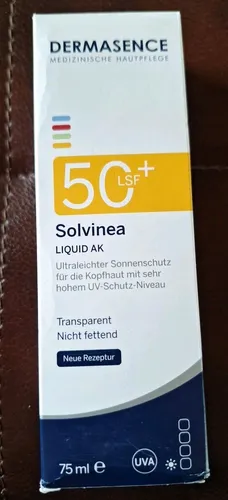 Dermasence Solvinea Liquid Ak Lsf 50+ - Arzneimittel mit hohem Lichtschutzfaktor 50+, ideal für empfindliche Haut und optimalen Sonnenschutz.