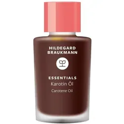 Hildegard Braukmann ESSENTIALS Karotin Öl Gesichtsöl 25 ml - Gesichtsöl mit Orangenöl, Jojobaöl und Vitamin E für langanhaltende Bräune und sportliche Ausstrahlung, ideal für jeden Hauttyp, ohne synthetische Farbstoffe.