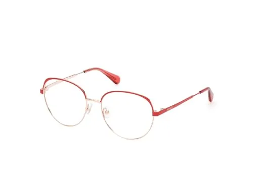 MAX&Co. Brillengestell (Model MO5123) für Damen, Rund, gefertigt aus Metall (inklusive Brillentasche)