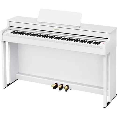 Casio AP-300 WE Digitalpiano - Digitalpiano mit 88 gewichteten Tasten, 19 Sounds und MIDI-Recording; ideal für Musiker, die hochwertige Klangerlebnisse suchen.