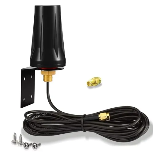 Bingfu 4G LTE Antenne Außenmontage 5dBi SMA Stecker - Wasserdichte 5dBi Antenne für optimale Signalstärke, ideal für Außenmontage. Perfekt für stabilen Empfang und schnelle Datenübertragung.