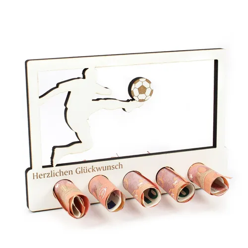 Geschenk Fussball Fußball Geldgeschenk Training Fussballer Trainer Deko Fußballf