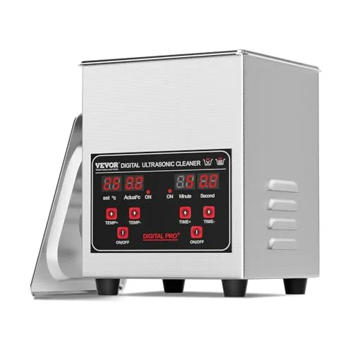 VEVOR 1,3L Ultraschallreiniger - 50W Reinigungsmaschine mit Timer und Heizung, professionelle Reinigungstechnologie für effektive Ergebnisse