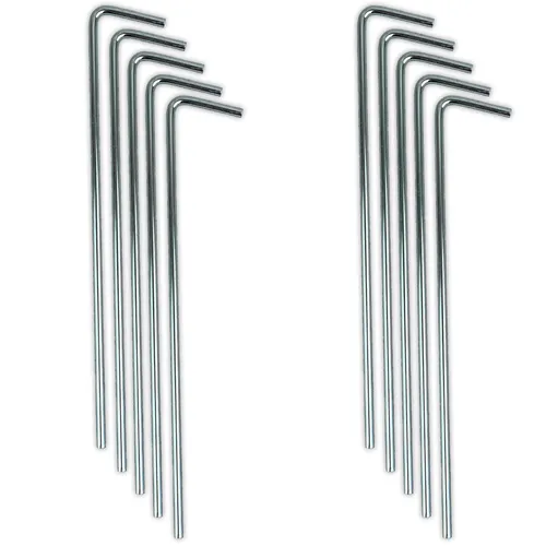 Zeltheringe Zelthaken 17cm Erdnägel Stahl Erdanker 10 Stück Set Bodenanker