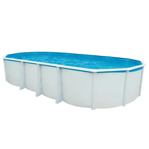 Steinbach Stahlwand Swimming Pool Set "Highline" 640 x 366 cm - Swimmingpool mit 122 cm Wassertiefe, ideal für erfrischende Schwimmstunden und robuste Bauweise für langanhaltenden Spaß im Garten.