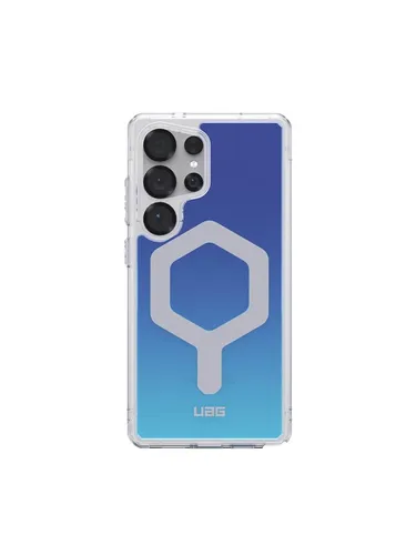 UAG Plyo Pro - Blue Ombre für Samsung Galaxy S25 Ultra - Schutzcase mit eingebautem Magnetmodul für zusätzliche Haltbarkeit. Kompatibel mit MagSafe und Qi-Ladegeräten, ideal für den täglichen Gebrauch.