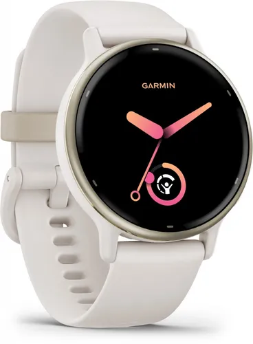 Garmin Vivoactive 5 Creme - 42 mm Aktivitätstracker, Gesundheit und Fitness im Blick, inklusive Musikplayer und Rollstuhlmodus
