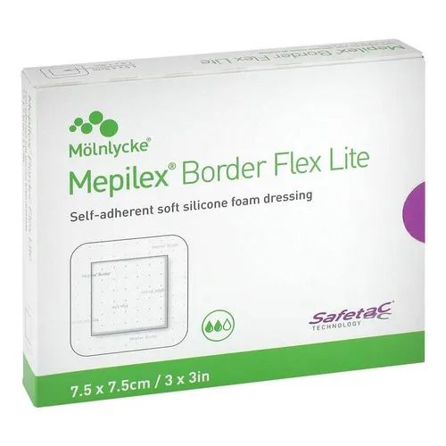Mepilex Border Flex Lite Schaumverband 7,5x7,5 cm Inhalt: 5 St