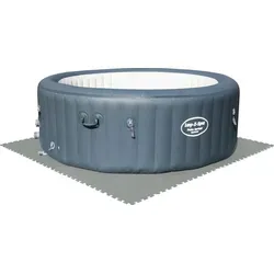 Bestway Pool-Bodenschutzfliesen Set 9 Stück á 50 x 50 cm, grau - Strapazierfähiges Set mit 9 Bodenschutzfliesen für Pools. Optimaler Schutz für Boden und Rasen, erweiterbar und einfach zu verlegen. Gesamtfläche von ca. 2,25 m² für langlebige Nutzung.