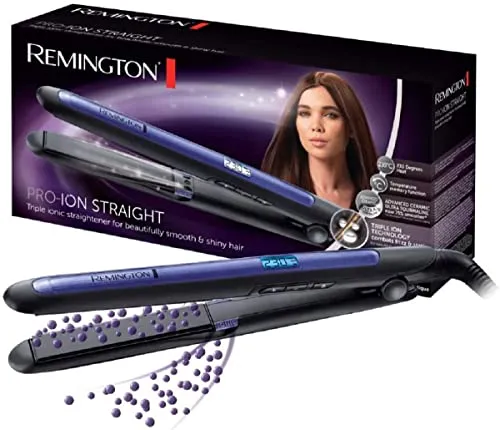 Remington Pro-Ion Straight S7710 - Schwarz Glätteisen, ionisierte Technologie für glattes und glänzendes Haar