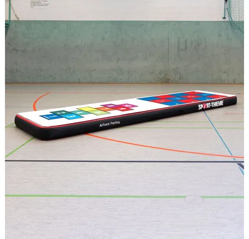 Sport-Thieme Bodenturnmatte AirTrack Topsheet Kids - Bodenmatte für AirTrack Spark, mit spannenden Hüpfekästen und Sprungfeldern zur Förderung von Motorik und Koordination bei Kindern.