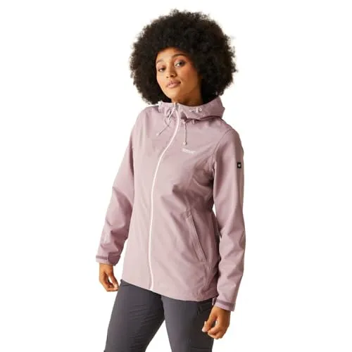 Regatta Damen Jacke Funktionsjacke Regenjacke Outdoorjacke Hamara III, Farbe:Lila, Artikel:RWW346-258 Heather, Größe:42