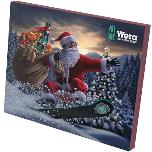 Wera Adventskalender 15 VE 1 - hochwertiger Werkzeug-Adventskalender für kreative Bastler und Heimwerker