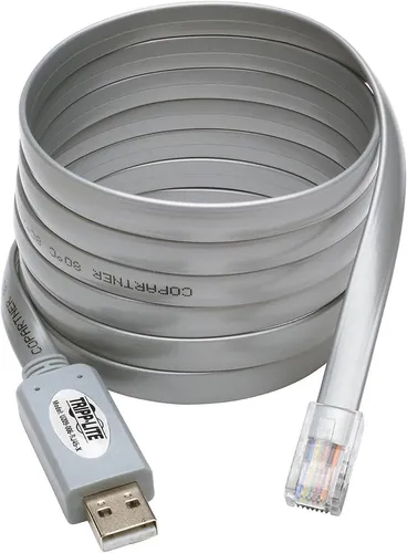 Eaton Tripp Lite USB-A zu RJ45 Rollover Kabel - Cisco Compatible - Netzwerkadapter für serielle Verbindungen, 6 ft. Länge für flexible Nutzung und hohe Datenübertragungsgeschwindigkeit von 250 Kbps.