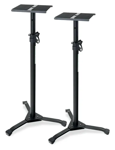 Pronomic Lautsprecherständer SLS-20 - Stativ für Studio Monitor - Lautsprecher-Standfüße mit klappbaren Füßen für einfachen Transport und sicherem Stand, ideal für Studiomonitore und HiFi-Speaker.